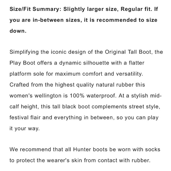 🎉HP🎉NWT Hunter Original Play Tall Rain Boot - Picture 8 of 9